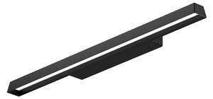 Applique esterno linea light lira 9341 3000k 1001lm led ip65 acciaio inox 304 text black r9005 mono emissione - Linea Light Group