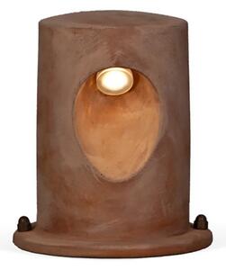 Segnapasso esterno toscot u-boat p211c 40 ip65 1.7w led monoemissione terracotta lampioncino lampada terra giardino - Toscot