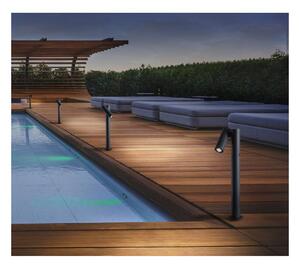 OBLIK LAMPADA DA ESTERNO IP65 ANTRACITE DA PARETE O DA TERRA LED 5W LUCE 3000K H43 CM