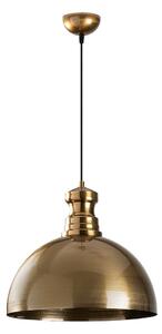 Lampadario dorato con paralume in metallo ø 40 cm Vamp – Opviq lights