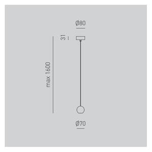 Lampadario moderno gea luce guya s1 led nero alluminio sospensione lampada soffitto - Gea Luce