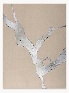 Quadro su tela dipinto a mano Wild Horizon Silver