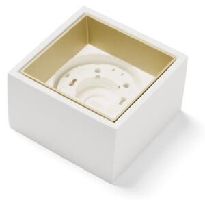 Plafoniera gesso sforzin illuminazione nasso quadrata t428 gx53 led alluminio soffitto - Sforzin Illuminazione