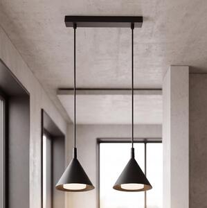 Brilagi - Lampada a sospensione con cavo CONE DOUBLE 2xGX53/15W/230V nera
