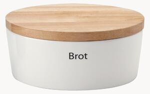Portapane con coperchio in legno di caucciù Brot