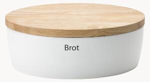 Portapane con coperchio in legno di caucciù Brot