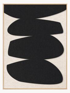 Quadro acustico incorniciato Stone Balance 1