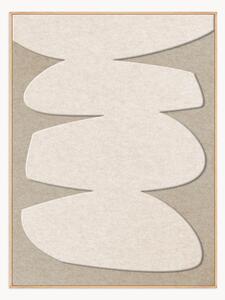 Quadro acustico incorniciato Stone Balance 1