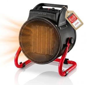 Stufa ventilata in Vetroceramica, 3000 W, inclinabile, 2 livelli di potenza, con termostato