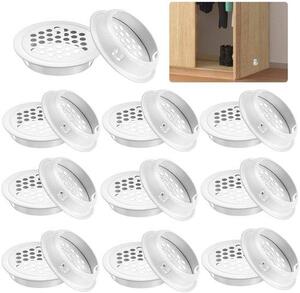 Griglie di ventilazione in acciaio inossidabile per soffitti - 20 pezzi - Griglie rotonde - Rete forata - Per sistemi di ventilazione di cucine/bagni