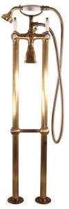 Slezák-RAV Miscelatore per vasca freestanding Slezák RAV Morava Retro MK550.5/2SM ottone vecchio Colore: ottone vecchio, Dimensioni: 150 mm
