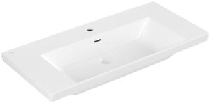 Vasque à poser Villeroy & Boch Subway 3.0, 1 trou pour robinet, avec trop-plein, non rectifié, 1000x470mm, 4A70A5RW, 4A70A5RW