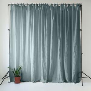 Tenda blu polveroso in lino 140x250 cm Blue Fog – Linen Tales