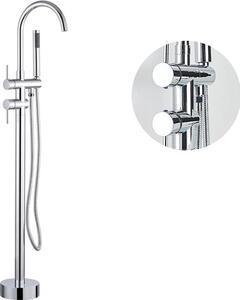 Rubinetteria per vasca da bagno, bocca girevole, comando monocomando, cromato