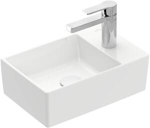 Villeroy & Boch Memento 2.0 lave-mains, 1 trou pour robinet, sans trop-plein, non poncé, 400x260mm, 432340R1, 432340R1