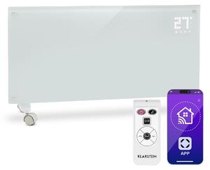 Stufa a convezione, 2000 W, Wi-Fi, LED, timer, grado di protezione IP24, colore bianco