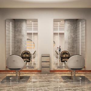 Consolle con specchio LED professionale per parrucchieri, barbieri ed estetisti 200x100