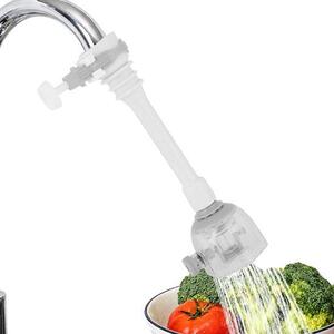Tubo flessibile in acciaio inossidabile per rubinetti da cucina - Rotazione a 360 gradi - Risparmio idrico - Lavabile in lavastoviglie - Regolabile - Accessorio per rubinetti da cucina