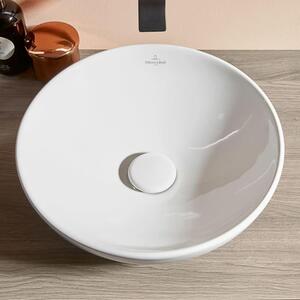 Villeroy & Boch Loop&Friends - Lavabo da appoggio, diametro 420 mm, senza sfioratore, bianco alpino 4A460101