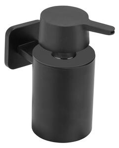 Dispenser per sapone senza foratura nero opaco in acciaio inox con aggancio Turbo-loc Porto – Wenko