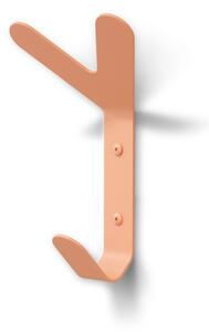 Gancio da parete color salmone in acciaio Frondo – Spinder Design