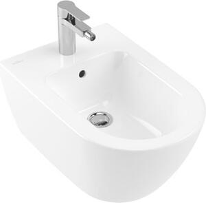 Villeroy & Boch Subway 2.0 bidet, suspendu, 1 trou de robinetterie, avec trop-plein, 375x565mm, 540000R1, 540000R1