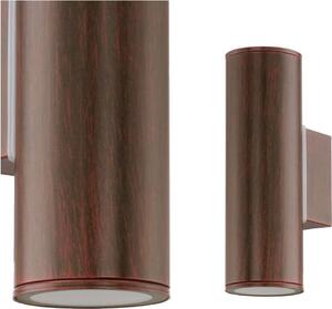 Eglo 94105 Lampada da parete per esterni Riga 2 x 3W marrone antico