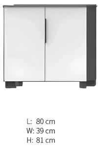 Armadio bianco Mobili in legno Scaffali di stoccaggio Armadio a muro Mobili per ufficio Armadi in legno
