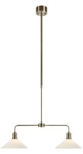 Lampada a sospensione Markslöjd, Vela, dimmerabile, Bronzo / Ottone anticato, Soggiorno, Vetro