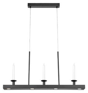 Lampada a sospensione Markslöjd, Dining, dimmerabile, Nero, Soggiorno, Metallo