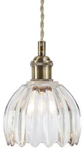 Lampada a sospensione Markslöjd, Gotta, Bronzo / Ottone anticato, Soggiorno, Vetro