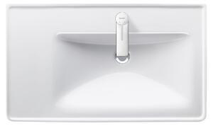 Duravit D-Neo lavabo pour meuble, bassin à droite, 800x480mm, 1 trou pour robinet, avec trop-plein, blanc brillant, 2370800000, 2370800000