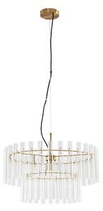 Lampada a sospensione Lucande, Leanna, dimmerabile, Trasparente, Soggiorno, Vetro, Moderno