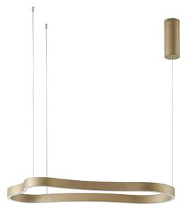 Lampada a sospensione Lucande, Vikali, dimmerabile, Dorato / Ottone, Soggiorno, Metallo, Moderno