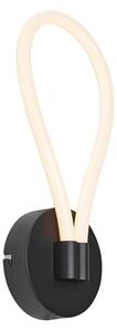 Lampada da parete moderna nera con LED dimmerabile a 3 livelli - Keri