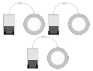 Set da 3 pezzi Faretto da incasso LED Kilia tondo cromo, foro incasso 7.2 cm luce bianco naturale