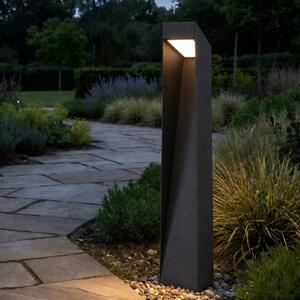 Lampione a LED Lucande Louran, altezza 90 cm, nera, luce verso l'alto/verso il Louran, Nero, Alluminio, Moderno