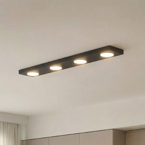Plafoniera soffitto Hero SIGMA, dimmerabile, Nero, Corridoio, Metallo, Moderno, Plafoniera