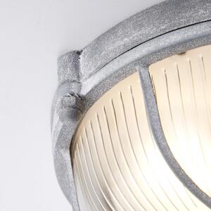 Plafoniera industriale Lauren grigio, in metallo, D. 19 cm BRILLIANT