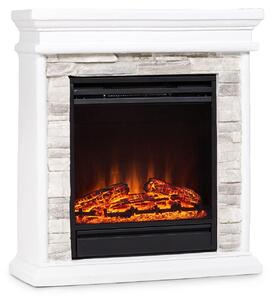 Stufa elettrica, 1800 W, fiamme LED, timer, telecomando