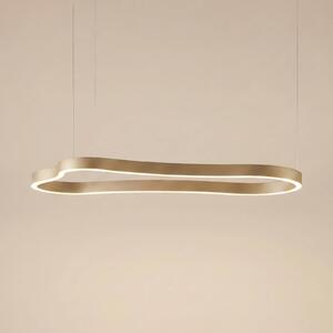 Lampada a sospensione Vikali Lucande, dimmerabile, Ottone / Oro, Soggiorno / Sala da pranzo, Metallo, Moderno, Lampada a sospensione