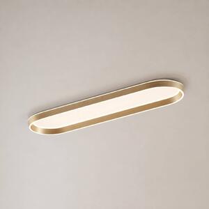 Plafoniera soffitto Rylan Lucande, dimmerabile, Ottone / Oro, Soggiorno / Sala da pranzo, Metallo, Moderno, Plafoniera