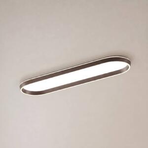 Plafoniera soffitto Rylan Lucande, dimmerabile, Marrone / Ruggine, Soggiorno / Sala da pranzo, Metallo, Moderno, Plafoniera
