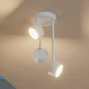Faretto da soffitto Nemo, a 3 luci, bianco, orientabile, GX53 Nemo SIGMA, dimmerabile, Bianco / Opale, Soggiorno / Sala da pranzo, Metallo, Moderno, Faretto