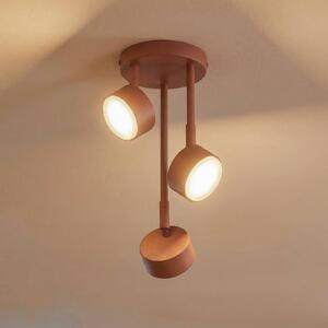 Faretto da soffitto Nemo, a 3 luci, rosso, orientabile, GX53 Nemo SIGMA, dimmerabile, Rosso, Soggiorno / Sala da pranzo, Metallo, Moderno, Faretto