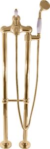 LABE - Miscelatore per vasca freestanding a pavimento, Golden - lucido L550.5/2Z, RAV Slezák