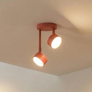 Faretto da soffitto Nemo, a 2 luci, rosso, orientabile, GX53 Nemo SIGMA, dimmerabile, Rosso, Soggiorno / Sala da pranzo, Metallo, Moderno, Faretto
