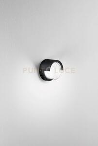 Fonte round applique da esterno 4000k 780lm 12w ip65 nero