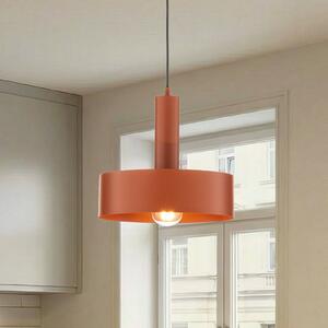 Lampada a sospensione Vitrum round SIGMA, dimmerabile, Rosso, Soggiorno / Sala da pranzo, Metallo, Moderno, Lampada a sospensione