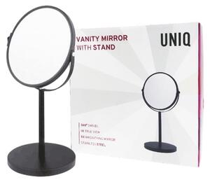 Specchio cosmetico UNIQ con base - Nero